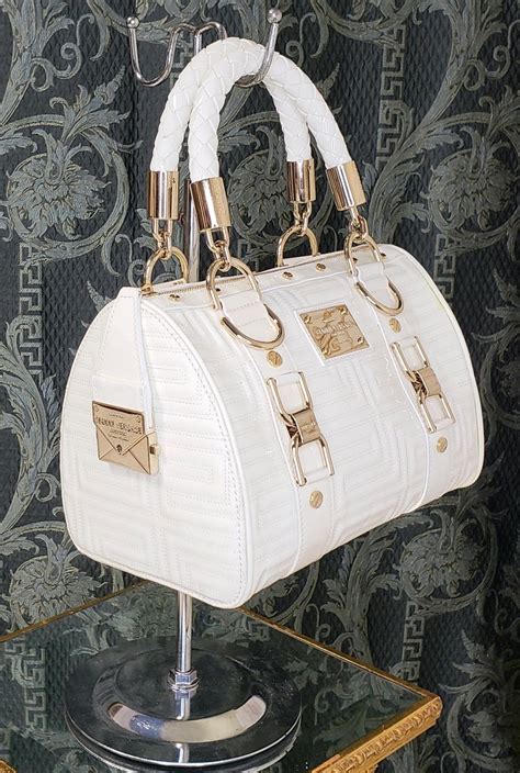 versace white purse|authentic versace purses.